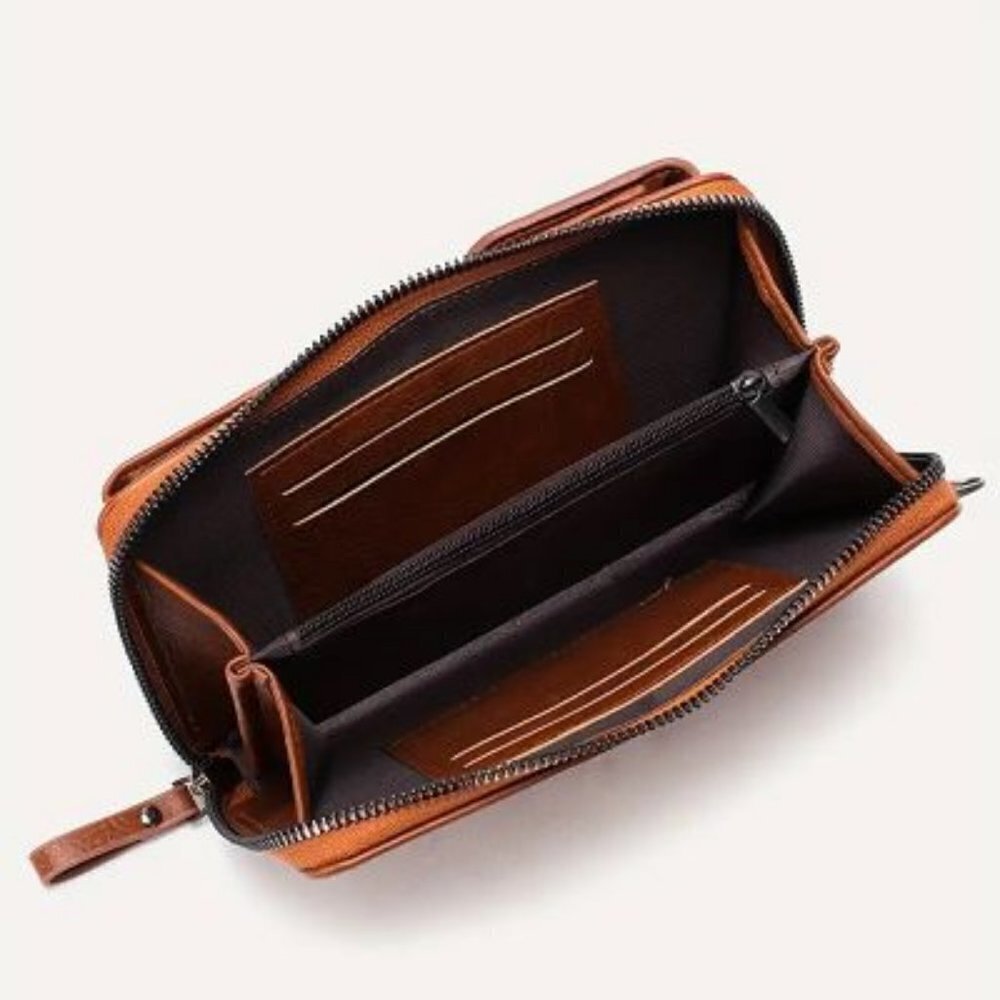 All-Match Zipper Shoulder Bag, Trendy Solid Color‎ Phone Bag, Versatile Purse - Picture 6 of 11